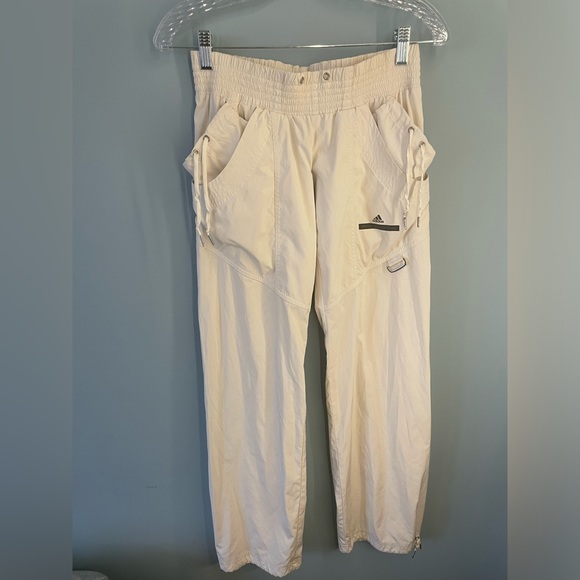 Adidas by Stella McCartney Pants - 💗AUTHENTIC Y2K ADIDAS WHITE CREAM STELLA MCCARTNEY TRACK PANTS SIZE XS